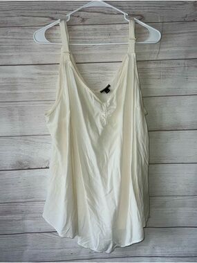 torrid Cream Adjustable-Strap V-Neck Camisole